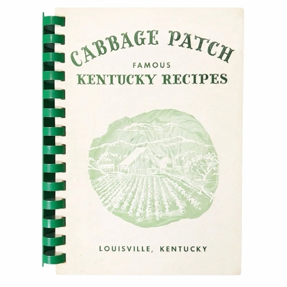 Cabbage Patch Kentucky Recipes Cookbook with Green Spiral Binding